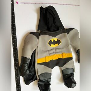 Dog Batman Costume Justice League Black and Gray Size L